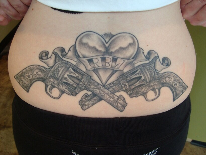 Gun Girl Tattoos