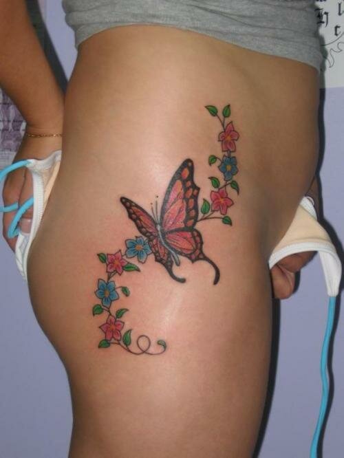 Ankle Butterfly Tattoos