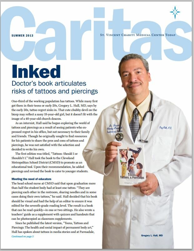 Dr Hall's article on teen tattoo book.