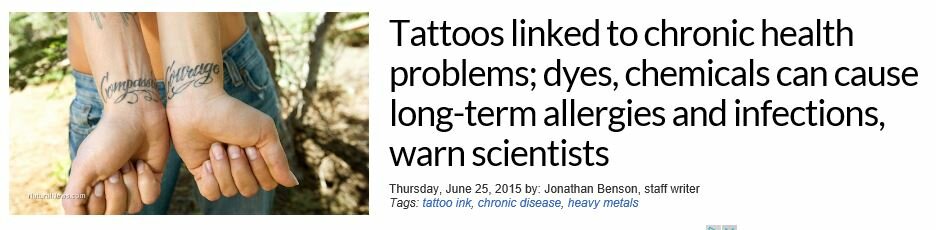 Tattoo Information Ink and Chronic Disease 